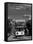 Tram, Hyde St, San Francisco, California, USA-Walter Bibikow-Framed Stretched Canvas