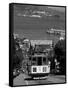 Tram, Hyde St, San Francisco, California, USA-Walter Bibikow-Framed Stretched Canvas