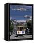 Tram, Hyde St, San Francisco, California, USA-Walter Bibikow-Framed Stretched Canvas