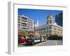 Tram in Cathedral Square, Christchurch, New Zealand, Australasia-Rolf Richardson-Framed Photographic Print