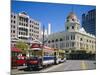 Tram in Cathedral Square, Christchurch, New Zealand, Australasia-Rolf Richardson-Mounted Photographic Print