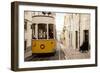 Tram in Elevador Da Bica, Lisbon, Portugal-Ben Pipe-Framed Photographic Print