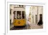 Tram in Elevador Da Bica, Lisbon, Portugal-Ben Pipe-Framed Photographic Print