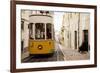 Tram in Elevador Da Bica, Lisbon, Portugal-Ben Pipe-Framed Photographic Print