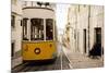 Tram in Elevador Da Bica, Lisbon, Portugal-Ben Pipe-Mounted Photographic Print