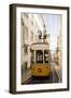 Tram in Elevador Da Bica, Lisbon, Portugal-Ben Pipe-Framed Photographic Print