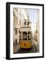 Tram in Elevador Da Bica, Lisbon, Portugal-Ben Pipe-Framed Photographic Print