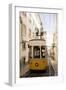 Tram in Elevador Da Bica, Lisbon, Portugal-Ben Pipe-Framed Photographic Print