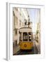 Tram in Elevador Da Bica, Lisbon, Portugal-Ben Pipe-Framed Photographic Print