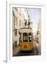 Tram in Elevador Da Bica, Lisbon, Portugal-Ben Pipe-Framed Photographic Print