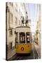 Tram in Elevador Da Bica, Lisbon, Portugal-Ben Pipe-Stretched Canvas