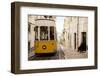 Tram in Elevador Da Bica, Lisbon, Portugal-Ben Pipe-Framed Premium Photographic Print