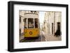 Tram in Elevador Da Bica, Lisbon, Portugal-Ben Pipe-Framed Premium Photographic Print