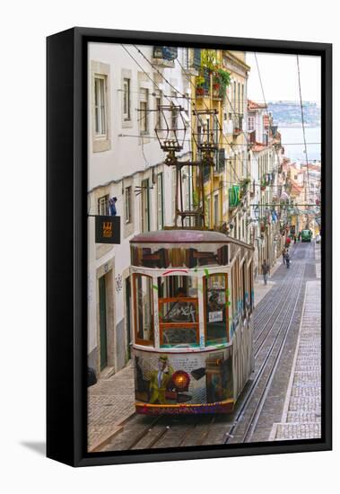 Tram in Lisbon, Portugal-null-Framed Stretched Canvas