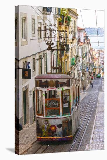 Tram in Lisbon, Portugal-null-Stretched Canvas