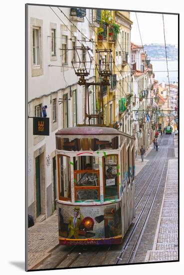 Tram in Lisbon, Portugal-null-Mounted Photographic Print