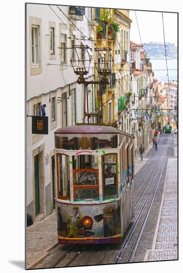 Tram in Lisbon, Portugal-null-Mounted Photographic Print