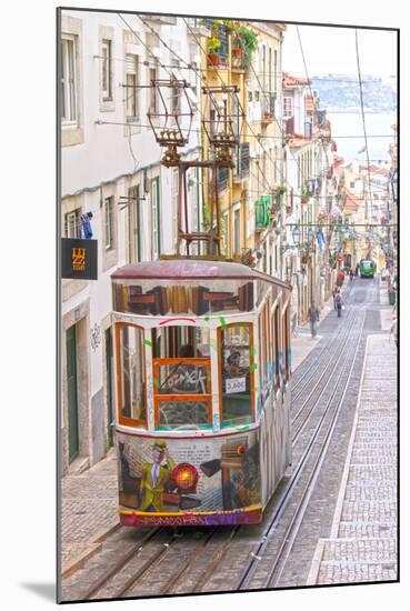 Tram in Lisbon, Portugal-null-Mounted Photographic Print