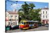 Tram in Moscow, Russia, Europe-Michael Runkel-Stretched Canvas