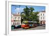 Tram in Moscow, Russia, Europe-Michael Runkel-Framed Photographic Print