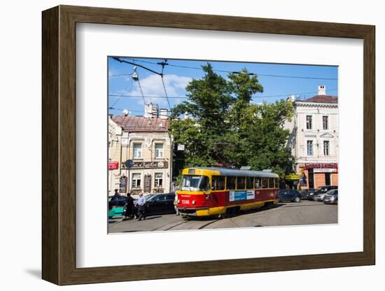 Tram in Moscow, Russia, Europe-Michael Runkel-Framed Photographic Print