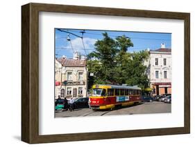 Tram in Moscow, Russia, Europe-Michael Runkel-Framed Photographic Print