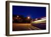 Tram in Norway at Night-Felipe Rodríguez-Framed Photographic Print