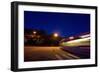 Tram in Norway at Night-Felipe Rodríguez-Framed Photographic Print