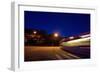 Tram in Norway at Night-Felipe Rodríguez-Framed Photographic Print