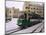 Tram in Street in Winter, Helsinki, Finland, Scandinavia-Gavin Hellier-Mounted Photographic Print