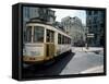 Tram in the Baixa District, Lisbon, Portugal-Neale Clarke-Framed Stretched Canvas