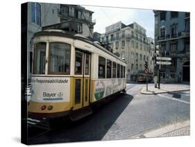 Tram in the Baixa District, Lisbon, Portugal-Neale Clarke-Stretched Canvas