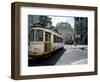 Tram in the Baixa District, Lisbon, Portugal-Neale Clarke-Framed Photographic Print