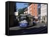 Tram in the City Centre, Munich, Bavaria, Germany-Yadid Levy-Framed Stretched Canvas