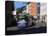 Tram in the City Centre, Munich, Bavaria, Germany-Yadid Levy-Stretched Canvas