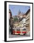 Tram in the Lesser Quarter, Prague, Czech Republic, Europe-Michael Short-Framed Photographic Print