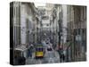 Tram in the Old Town, Lisbon, Portugal, Europe-Angelo Cavalli-Stretched Canvas