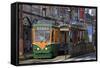 Tram, Izuro Street, Kagoshima City, Kyushu Island, Japan, Asia-Richard Cummins-Framed Stretched Canvas