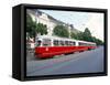 Tram, Leopoldstadt, Vienna, Austria-Richard Nebesky-Framed Stretched Canvas