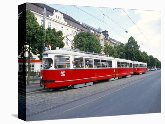 Tram, Leopoldstadt, Vienna, Austria-Richard Nebesky-Stretched Canvas