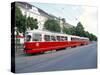 Tram, Leopoldstadt, Vienna, Austria-Richard Nebesky-Stretched Canvas