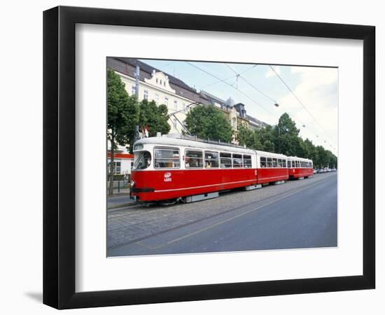 Tram, Leopoldstadt, Vienna, Austria-Richard Nebesky-Framed Photographic Print