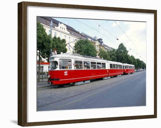 Tram, Leopoldstadt, Vienna, Austria-Richard Nebesky-Framed Photographic Print