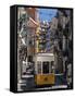 Tram, Lisbon, Portugal-Jon Arnold-Framed Stretched Canvas