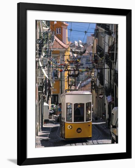 Tram, Lisbon, Portugal-Jon Arnold-Framed Photographic Print