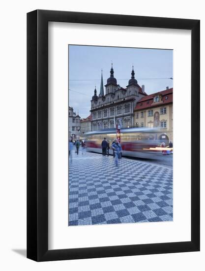 Tram, Mala Strana, Prague, Bohemia, Czech Republic, Europe-Markus Lange-Framed Photographic Print