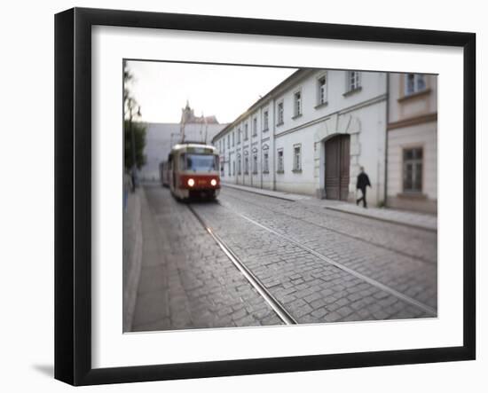 Tram, Mala Strana, Prague, Czech Republic-Jon Arnold-Framed Photographic Print