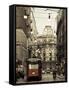 Tram on a Street, Piazza Del Duomo, Milan, Lombardy, Italy-null-Framed Stretched Canvas