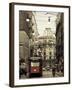 Tram on a Street, Piazza Del Duomo, Milan, Lombardy, Italy-null-Framed Premium Photographic Print