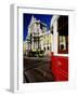 Tram on Praca De Commercio, Lisbon, Portugal-Izzet Keribar-Framed Photographic Print